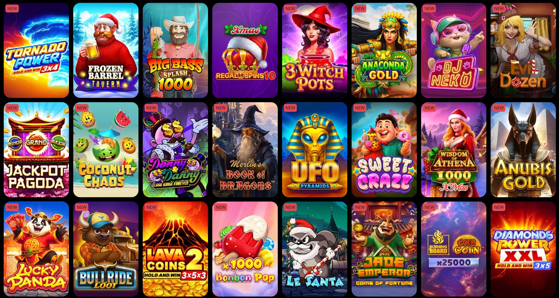 Новые слоты — Merlin's Book of Dragons, Anubis Gold, Jackpot Pagoda